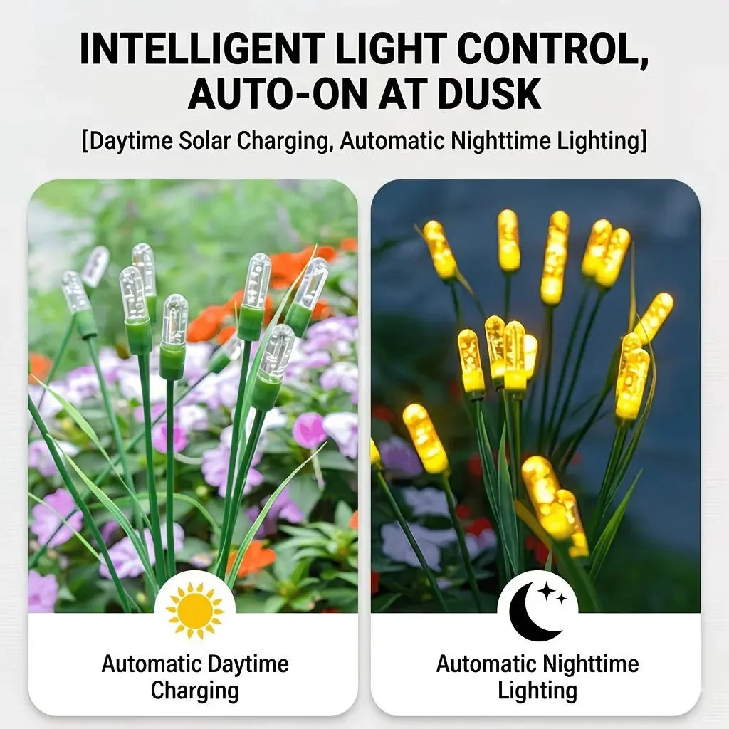 guirlande lumineuse solaire filaments vert jaune moderne semi transparente patio jardin fixée piquet