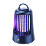 lampe anti moustiques rechargeable usb bleu moderne poignée grille protection chambre camping
