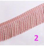 franges torsadées ornementales polyester 12 yards ruban frisé classique or noir bleu rose violet