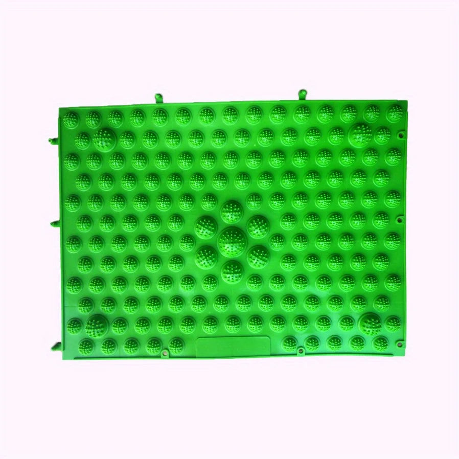 tapis massage pieds pointes bleu rouge jaune vert moderne relaxation acupuncturereflexologie