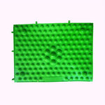 tapis massage pieds pointes bleu rouge jaune vert moderne relaxation acupuncturereflexologie
