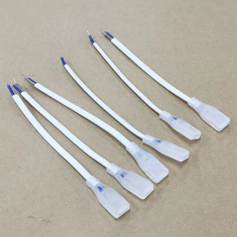 connecteurs adhésifs blancs utilitaires câbles led sécurités opaques rondes platées