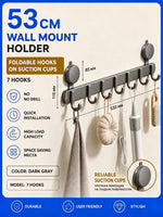 porte sacs mural blanc lait crochets pliables ventouse moderne minimaliste salle bain cuisine