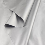tissu polyester opaque gris métallisé noir brillant moderne 170cm large élégant respirant bricolage