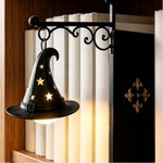 lumière suspension halloween fantôme araignée chauve souris citrouille sorcière gothique victorien métal ornement chambre