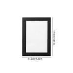 cadre photo pliable adhésif transparent moderne noir photos notes mur