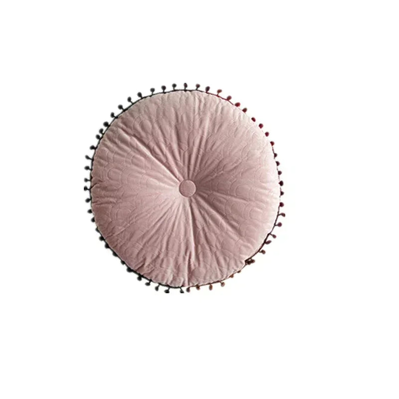 coussin rond bébé moderne motif points vintage fixé vert foncé doux mousse PU polyester