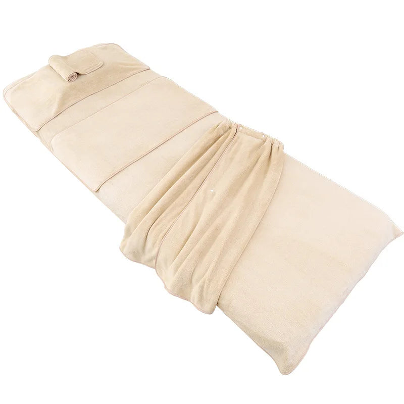 serviettes massage microfibre douce absorbante moderne élastique set cinq pièces beigeclair