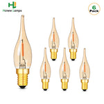 ampoule led filament dorée vintage transparente 2200k e14 base noire 360deg modernestyle 249lumens