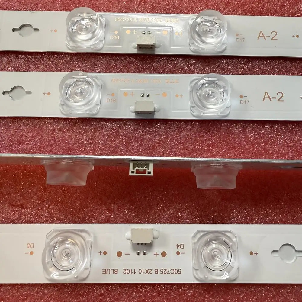ruban led blanc transparent moderne connecteur 90mm 10led 20led contrôle bouton poussoir