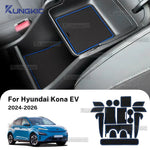 tapis sol antidérapant adhésif hyundai kona ev 2024 2026 noir rouge moderne pvc