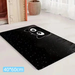 tapis antidérapant imperméable dessin animé chats couleurs variées toile jute cartoon assiettes alimentation chats