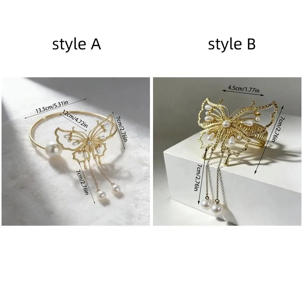 accessoires fenêtres doré blanc papillons élégants décoration intérieure fixations invisibles chaînes