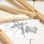 pinces angle droit bricolage bois moderne argentées outils cadre photo clips miroir fixations vis.instructions