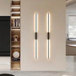 lampes murales led modernes minimaliste noir blanc chaud 60cm 80cm 100cm chambre cuisine salle