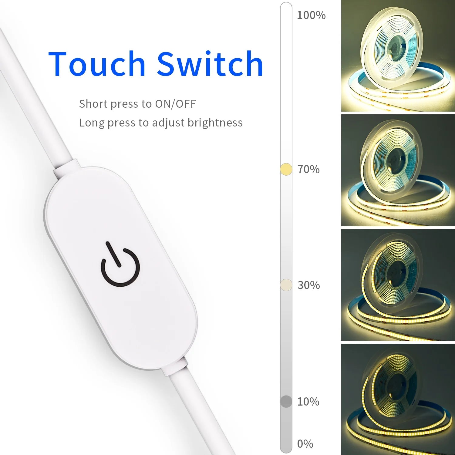 Variateur tactile du ruban LED pour ajuster la luminosité