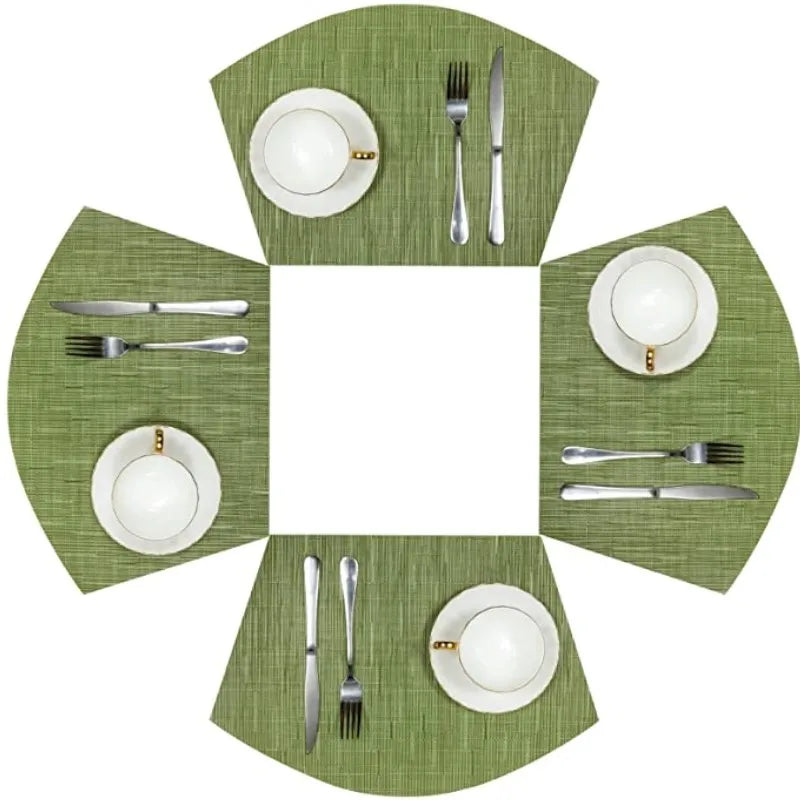 serviettes table vert clair texture bambou moderne respectueux environnement 45x30cm