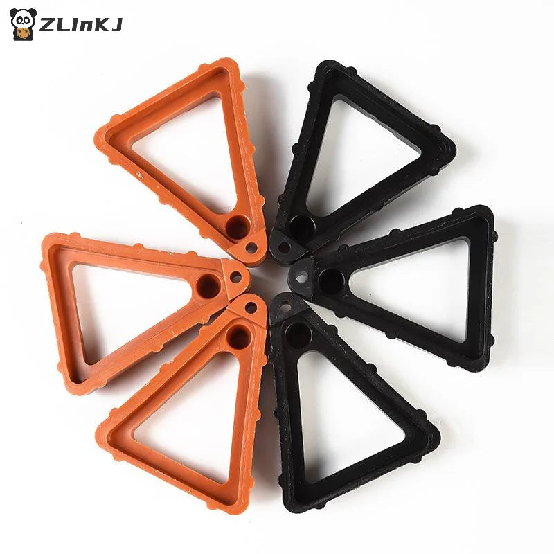 pieds pot fleurs orange triangle pratique grands petits eyelets robustes