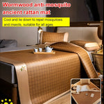 tapis sol polyester coton bambou géométrique beige clair traditionnel pliable lit dormir étudiant opaque