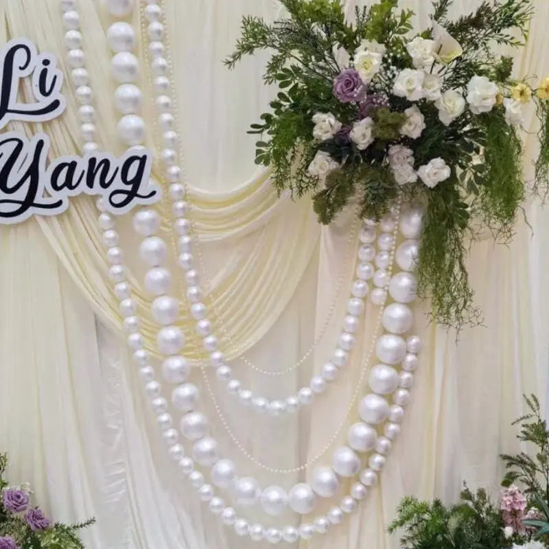 guirlande blanches mariage anniversaire décoration élégante occasion fête rondes brillantes