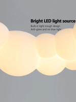 luminaire suspendu moderne blanc sphères diffusion lumineuse chambre salon étude entrée led dimmable