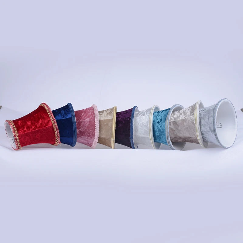 abat jour velours rouge bleu violet gris rose beige classique opacité contemporain decoration