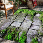 tapis gris vert pierre naturelle rustique moderne salon extérieur polypropylène polyester MACHINE