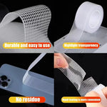 ruban adhésif transparent maille fine double face robuste réutilisable imperméable tapis moderne