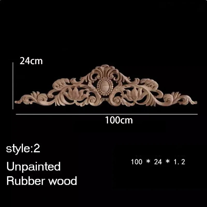 ornement decoratif bois fleur sculpte naturel classique baroque noel valentin mariage halloween pâques anniversaire