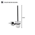 accessoires salle bain noir mat modernes fixations papier toilette verre dents brosse dents