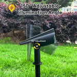projecteur solaire jardin led noir étanche ip55 moderne extérieur bronze