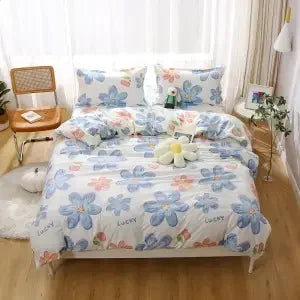 ensemble literie moderne noir blanc motif géométrique housse couette oreillers polyester