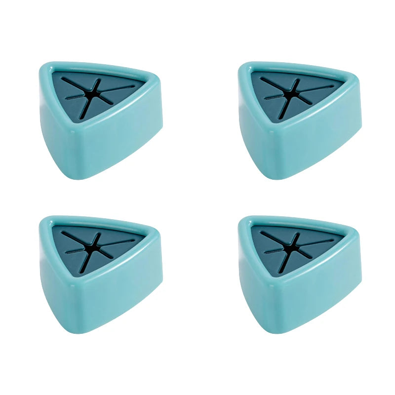 porte serviettes adhésifs moderne vert foncé rose bleu triangle central salle bains cuisine accroches