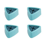 porte serviettes adhésifs moderne vert foncé rose bleu triangle central salle bains cuisine accroches