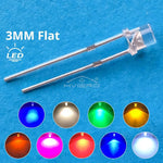 ampoule led transparente plat couleurs bleu vert rouge blanc chaud Jaune white orange pink