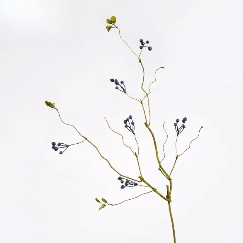 bouquet artificiel feuilles baies branches naturel intérieur décoration maison vert orange bleu beige