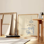 impression encadrée minimaliste cuisine poster mural décoration salon chambre enfant