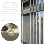 plaquettes rideau vertical blanc moderne clips remplacement suspension 127mm 89mm 10pièces