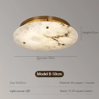 plafonnier moderne marbre blanc doré fer lumiere led facile chambre salon cuisine