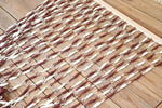 rideau décoratif bohème rideau séparation espace tissu paille motif cordes nouées beige clair marron