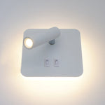 lampe murale moderne blanc mat orientable cuisine chambre coucher étude entree