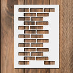 sticker mural moderne brique marron clair adhésif scrapbooking diy journal cartes