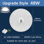 Panneau led plafonnier blanc moderne aimants 12w 18w 24w 36w 48w 72w