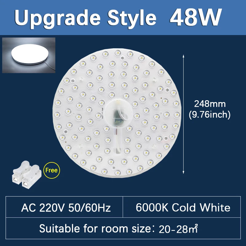 Panneau led plafonnier blanc moderne aimants 12w 18w 24w 36w 48w 72w