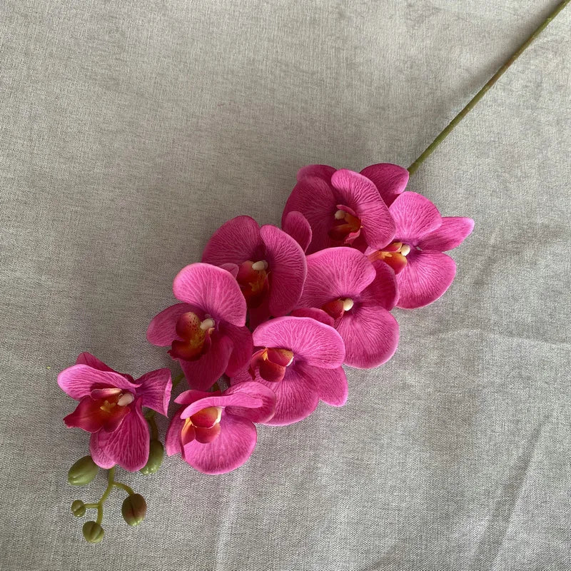 décoration intérieure orchidée rouge artificielle velours moderne mariage chambre salon