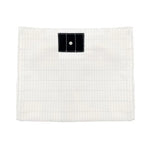 coussin chauffant électrique blanc rayures câble prise bouton contrôle moderne blanc noir