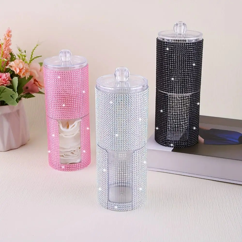 boîte bijoux strass moderne noir rose multicolore élégante réutilisable sans bpa opaques