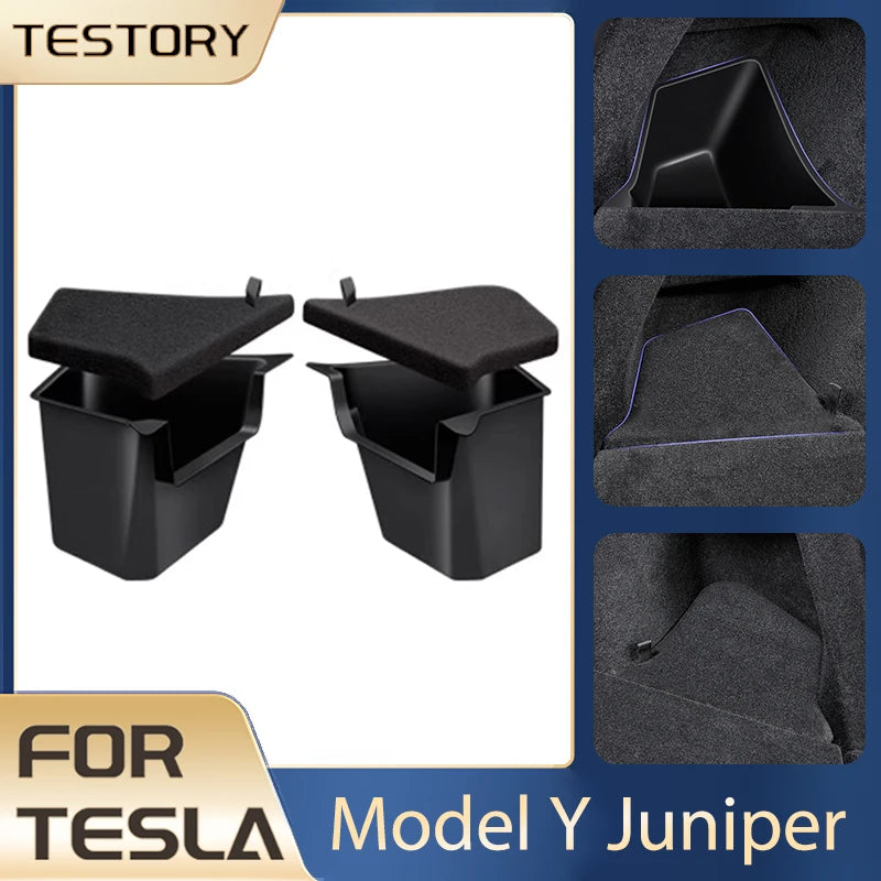 boîtes rangement voiture tesla model juniper 2025 tpe antirouille lumière