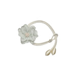 rideaux attaches fleurs décoratives beige bleu rouge rose noir tringle chambre coucher