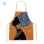tablier cuisine coton motif ethnique floral adulte enfant ruban serrage